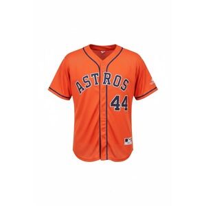 Majestic Houston Astros Orange Yordan Alvarez 44 Baseball Jersey Men Size XL
